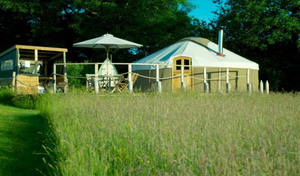 Glamp site yurts