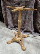 Gold ornate single pedestal table bases