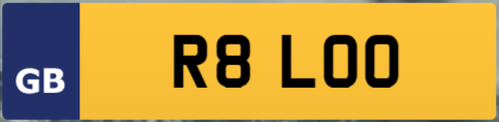 R8 LOO Number plate for sale R8 LOO Number plate for sale