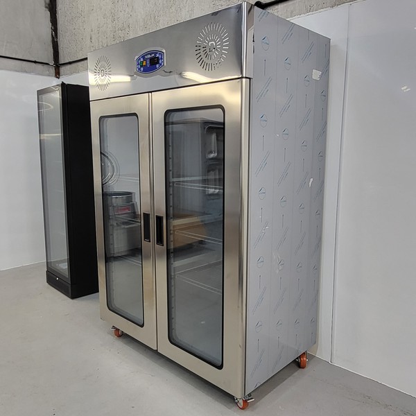 Stainless steel double fridge