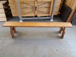 Wooden folding bench