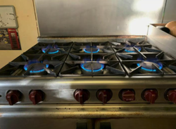 Six burner six gid oven