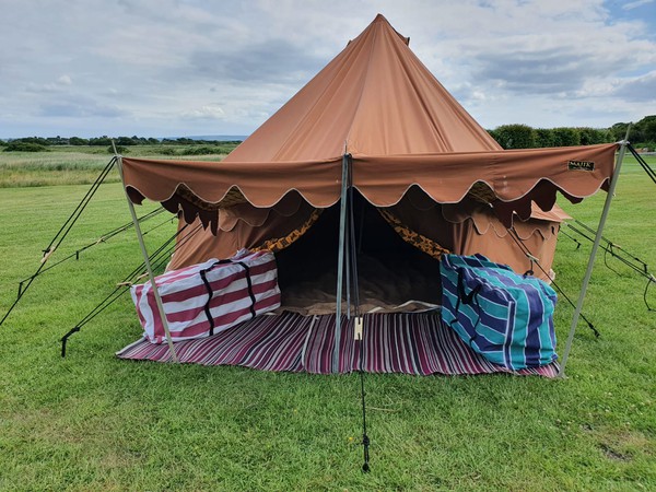 Cotton Lined Bell Tents Brown Canvas
