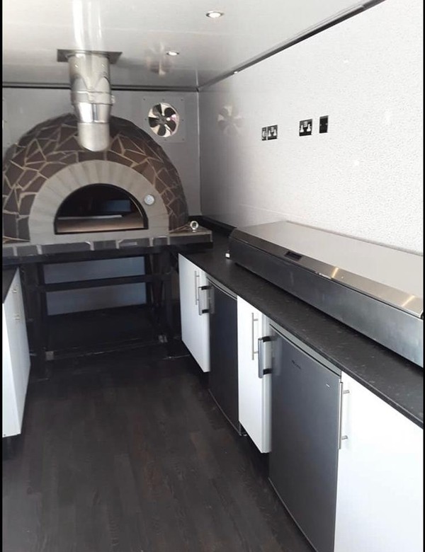 Large wood fired pizza oven