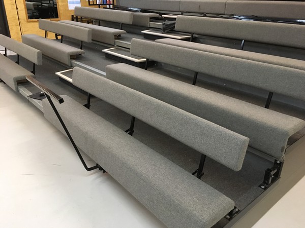 Tiered seating for studios or theatres