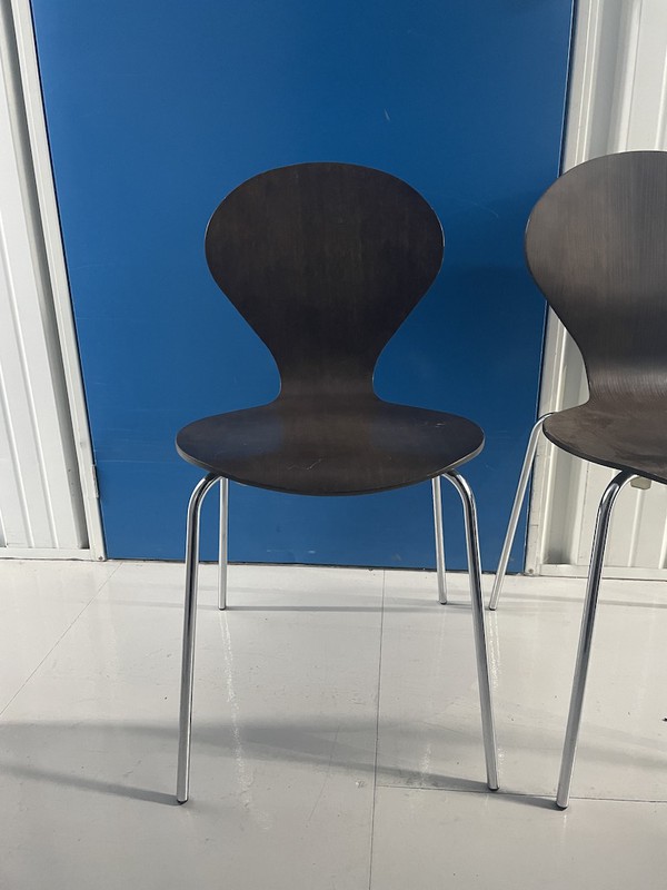 Buy Danish Mid Century Dark Brown Chairs