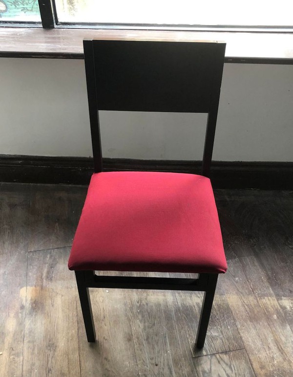 Black and Red Restaurant Dining Chairs