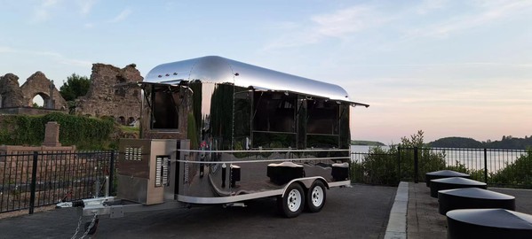 Large Airstream style catering trailer