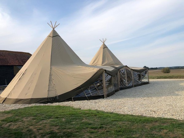 Pair of Giant Top Hat Tipis for sale