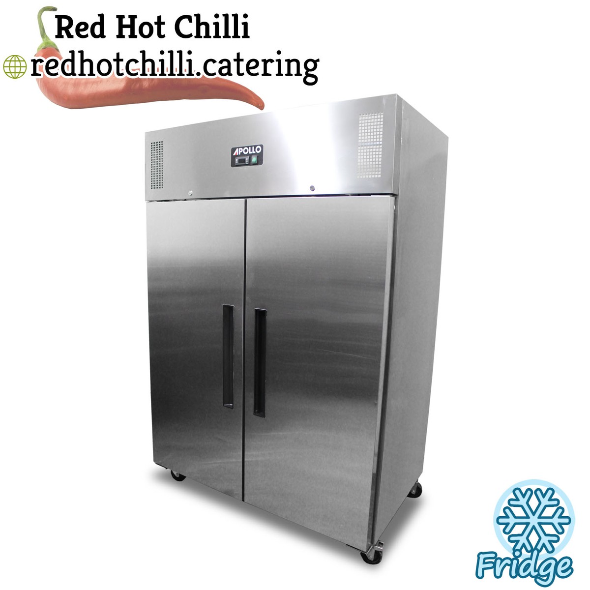 Secondhand Catering Equipment Upright Fridges Double Door Apollo