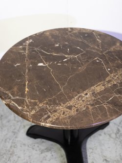 2x Brown Marble Tables (COM103) - South Yorkshire