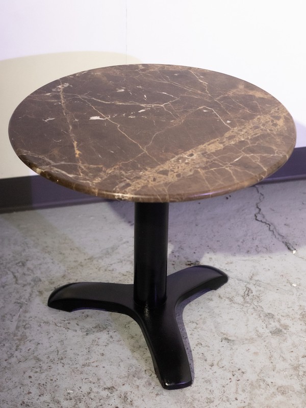2x Brown Marble Tables (COM103) - South Yorkshire 2