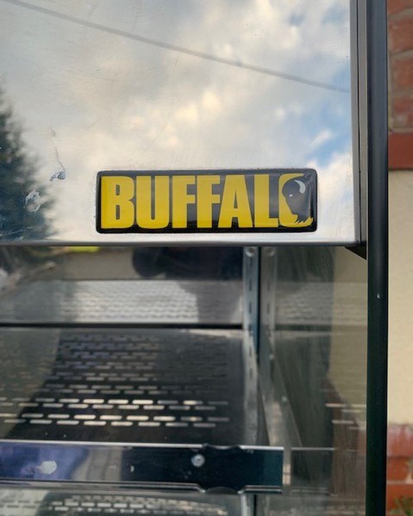 Secondhand Used Buffalo Slimline Heated Multideck Food Display Cabinet For Sale