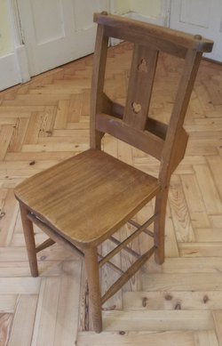 Antique Late Victorian Edwardian Chapel Chairs For Sale