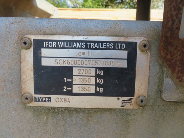 Secondhand Ifor williams trailer for sale