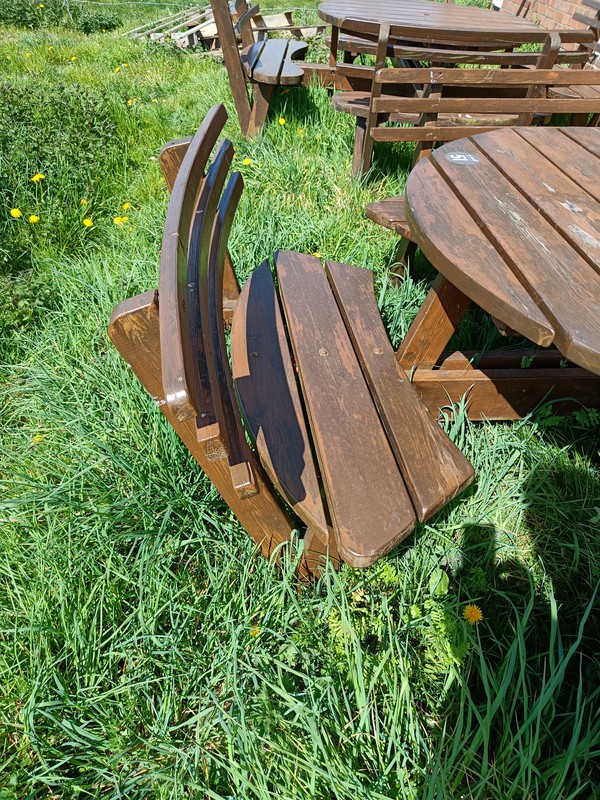 Curved Picnic Benches