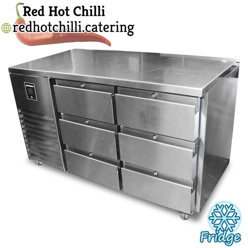 Secondhand Precision 6 Drawer Prep Fridge For Sale Secondhand Precision 6 Drawer Prep Fridge For Sale