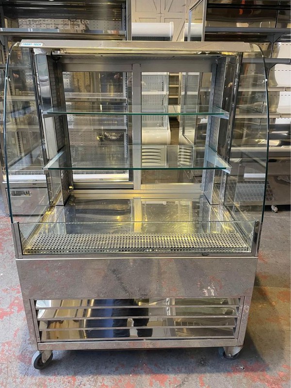 Secondhand FrostTech 1M Open Fronted Drinks Sandwich Display Chiller For Sale