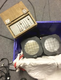 Secondhand Led Floor Lamps and Mixer Desk For Sale