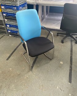 Secondhand Job Lot 5x Waiting Room Cantilever Chairs For Sale