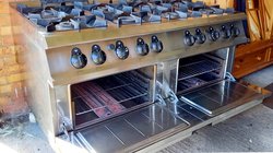 8 burner gas cooker with two ovens