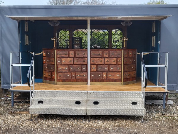 Hand Crafted Mobile Bar For Sale