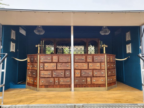 Secondhand Hand Crafted Bespoke Mobile Bar For Sale
