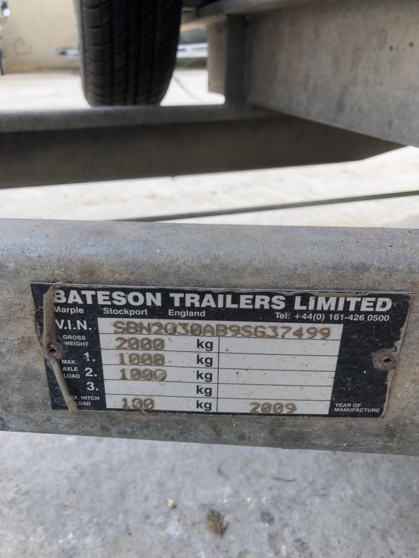 Bateson Twin Axel trailer conversion for sale