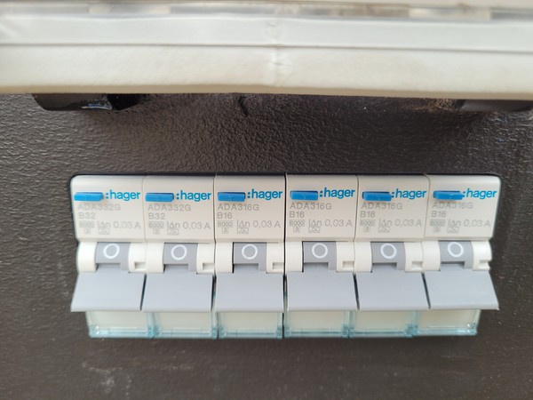 Hager RCBO breakers