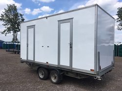 2 + 1 white toilet trailer for sale
