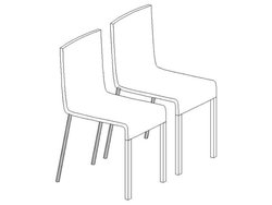 Vitra chairs Designed by Maarten Van Severen