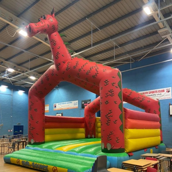 Used 25ft x 25ft Dragon Supa Bounce Bouncy Castle