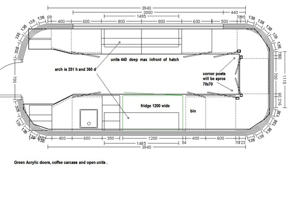 Airstream catering trailer plan