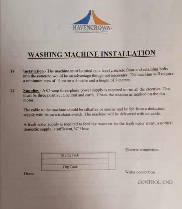 Marquee cleaning machine