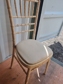 Ivory Vinyl Seat Pads for sale