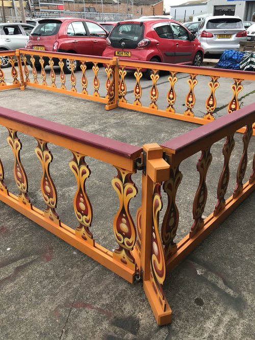 Prop Fairground Fences and Posts for sale