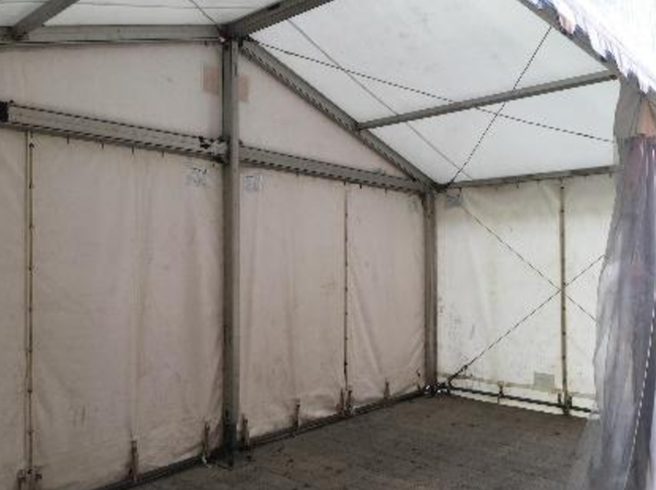 1x Bay of 6m wide framed marquee