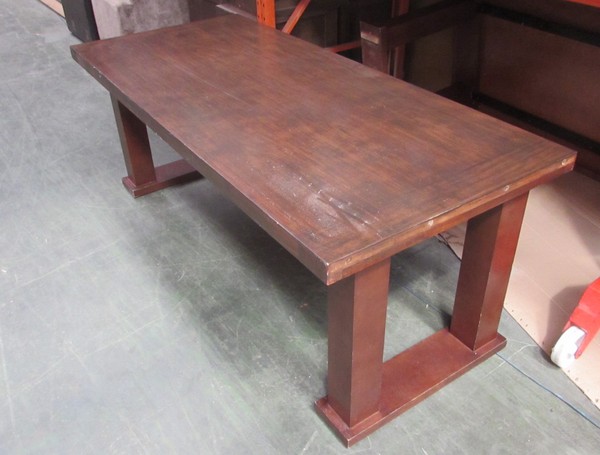 1.95m Long Wooden Dining Table