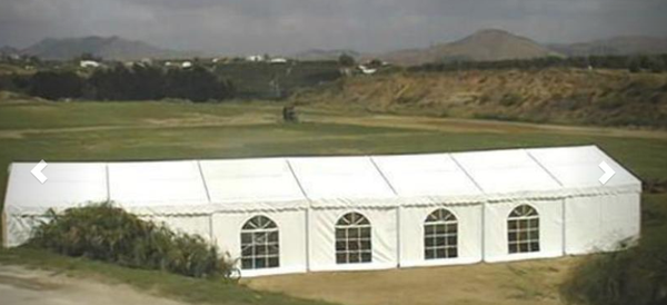 12m x 21m framed marquee for sale
