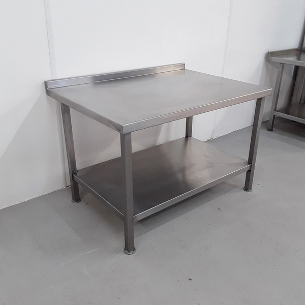 Used   Stainless Stand. Stainless steel stand with lower shelf