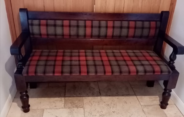 Tartan bench