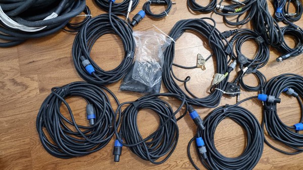 Secondhand sound system cables