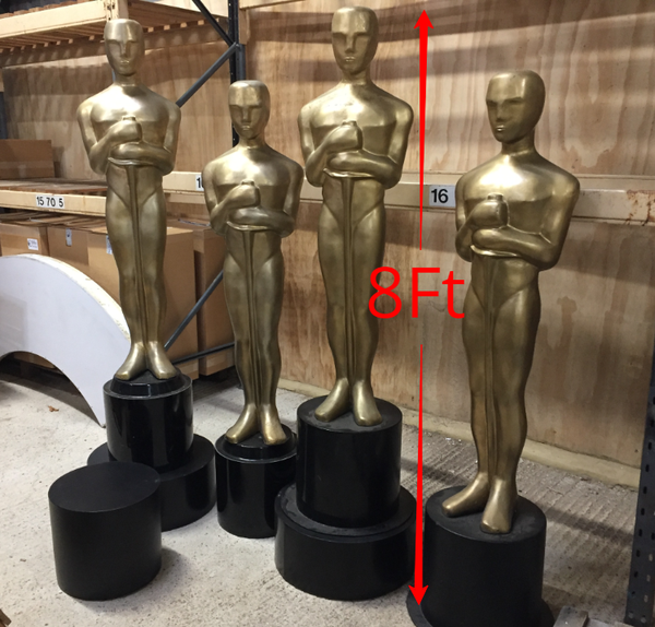 8Ft Oscar Award Statues in gold