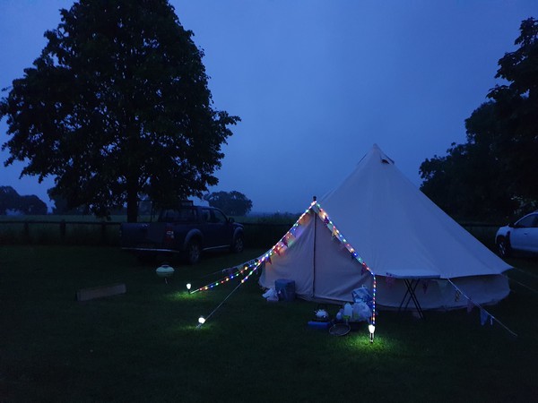 Glamping bell tent hire