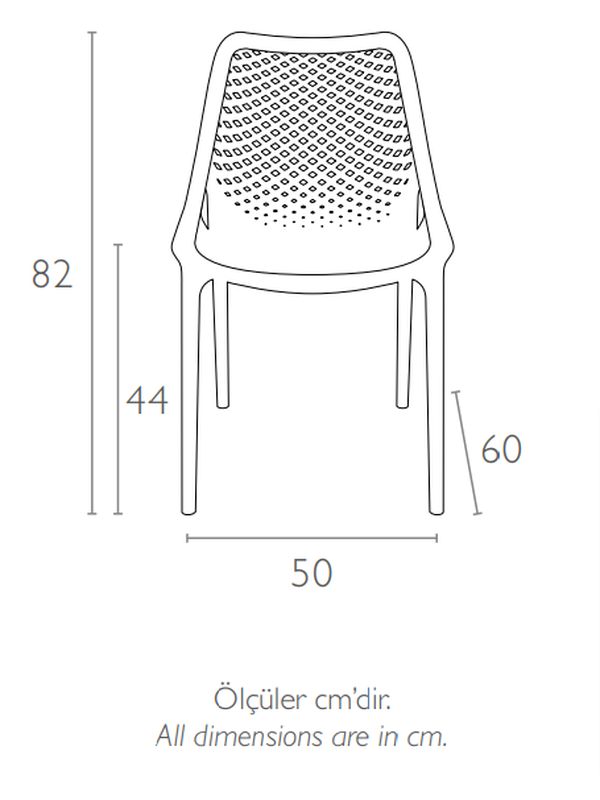 AIR chair dimensions