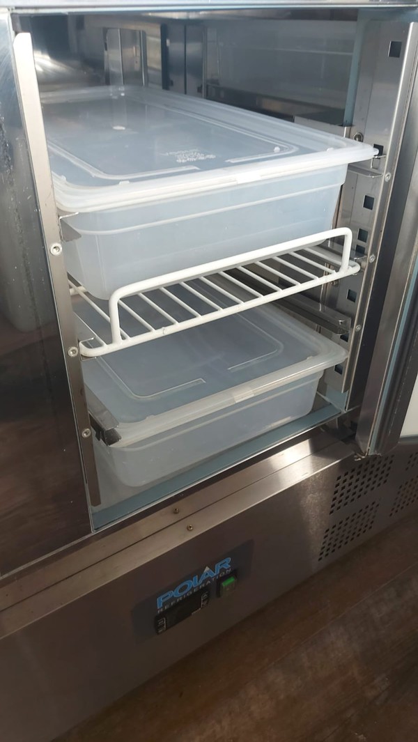 Three door polar toppings fridge