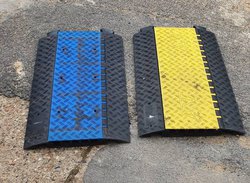 Heavy Duty Cable Protectors - 5-Channel yellow / blue
