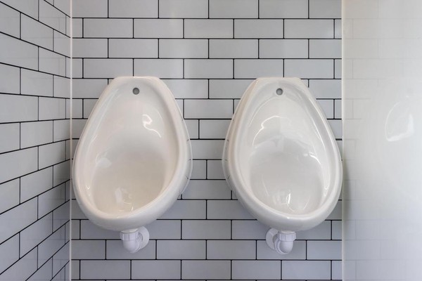 Gents Urinals in toilet trailer