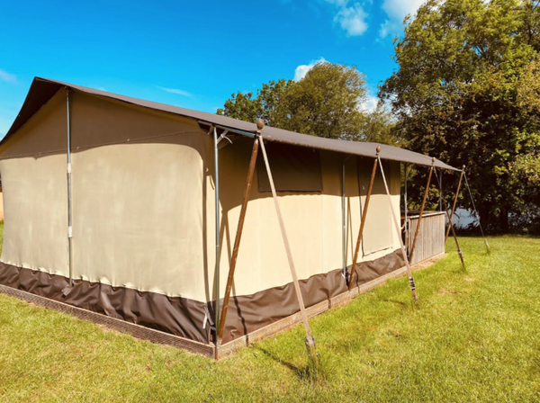 Used glamping tent