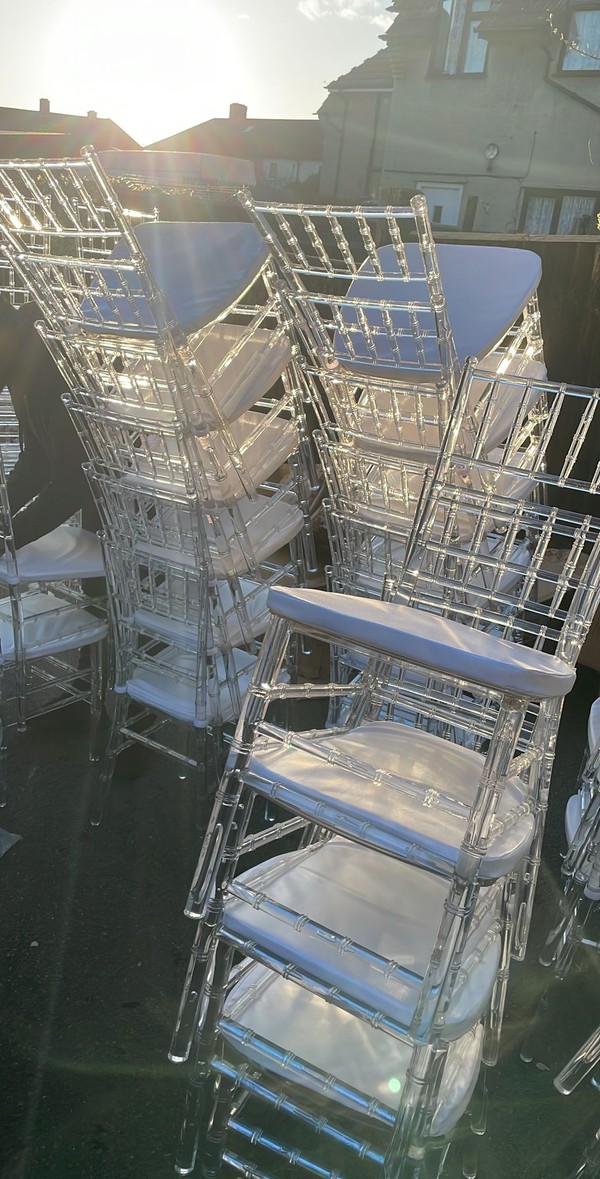 Stacking Ghost chairs